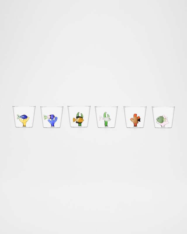 Marine Garden Assorted Tumblers, Set of 6